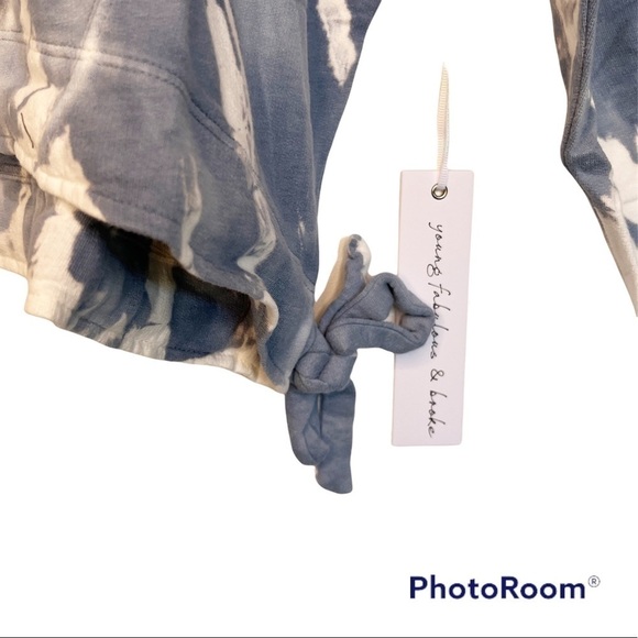 YOUNG FABULOUS & BROKE NWT Saltwater Crew Neck Tie Dye Sweatshirt Size Small - Picture 7 of 14